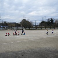 校内持久走記録会の練習（１年体育）