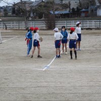 １月の様子　タグラグビー（３年体育）