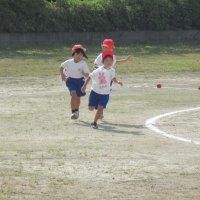 障害物競走の練習（１・２年）