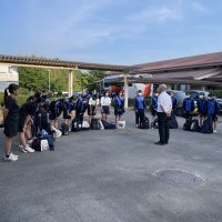 市郡総体一日目　朝の様子